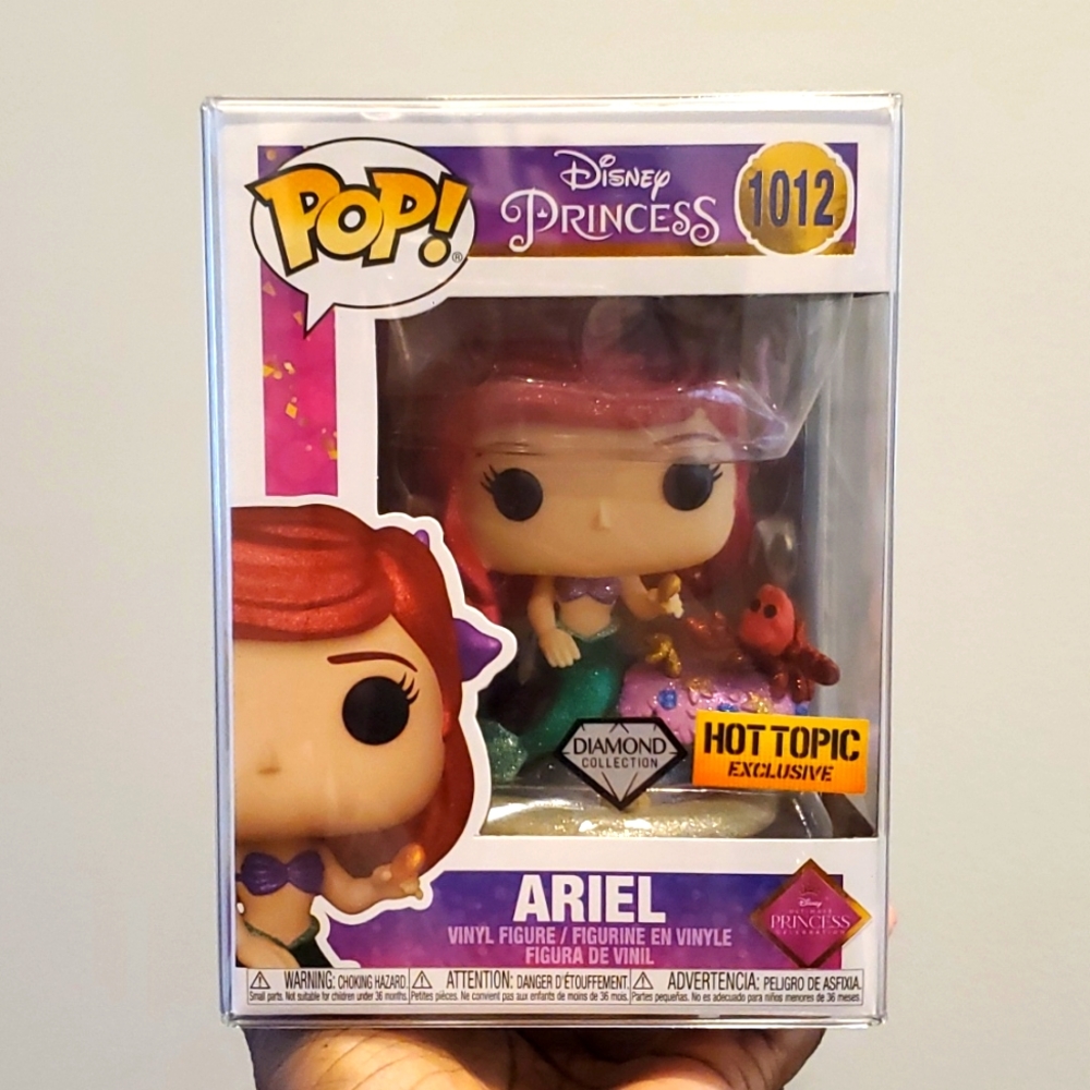 🧜‍♀Disney Princess ARIEL Funko Pop - Diamond 💎 Collection Hot Topic Exclusive